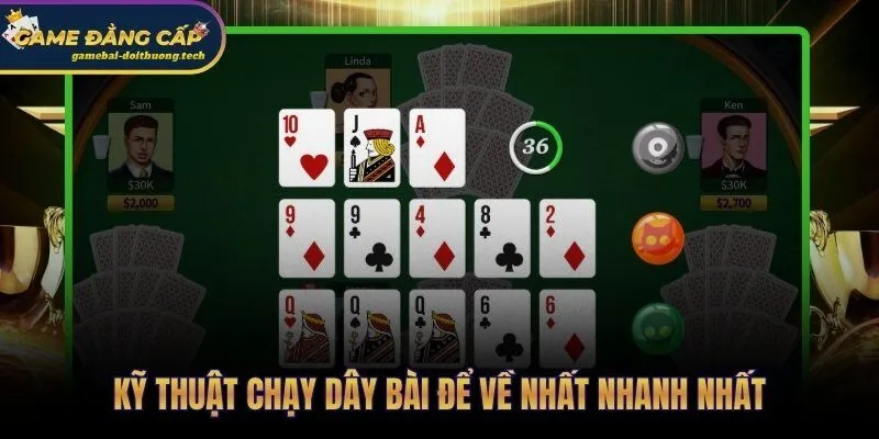 Kinh Nghiệm Chơi Sâm - Báo Sâm, Chạy Dây, Chặn Bài Chuẩn 3 Chạy dây dài trước giải phóng bài nhanh và về nhất